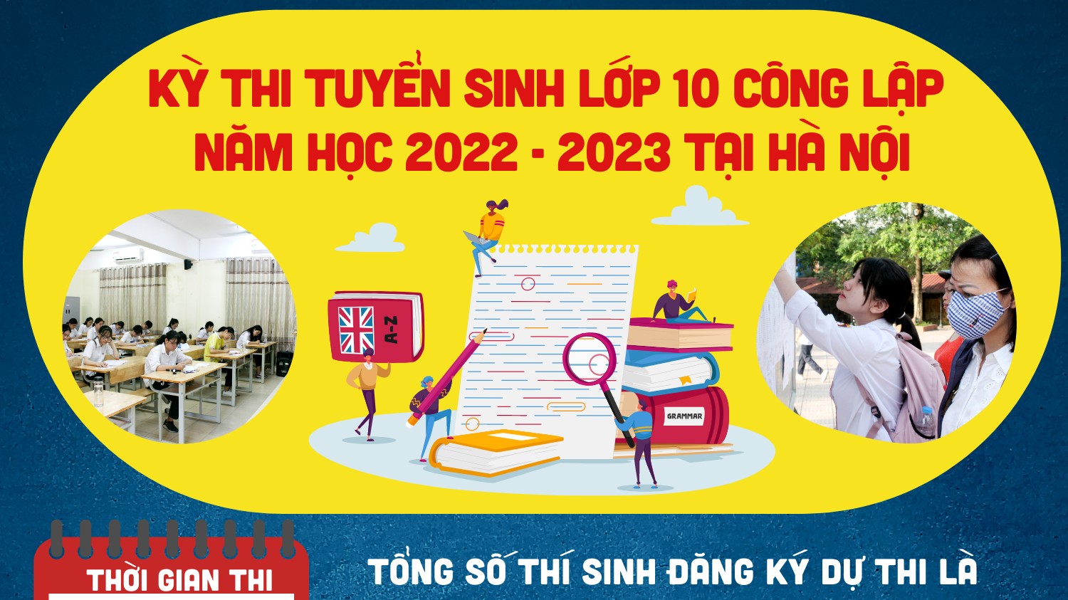 [Infographics] Kỳ thi tuyển sinh lớp 10 công lập năm học 2022 - 2023 tại Hà Nội