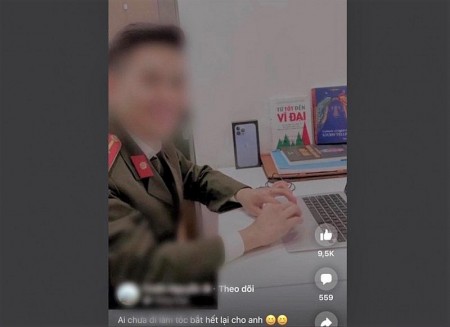 Xử phạt nam thanh niên mặc trang phục Công an khoe trên mạng xã hội