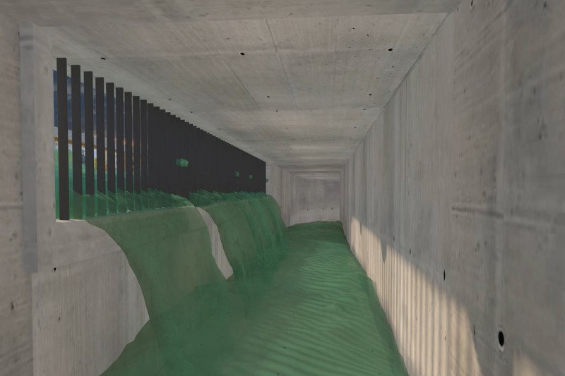 Cận cảnh mô phỏng đường hầm chống ngập kết hợp cao tốc ngầm dọc sông Tô Lịch