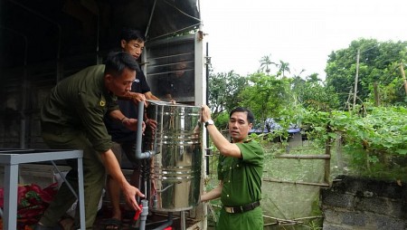 Công an xã Khánh Thượng tích cực chung tay vì cộng đồng