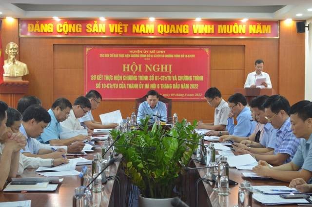 Huyện Mê Linh triển khai có hiệu quả chương trình số 01 của Thành ủy Hà Nội