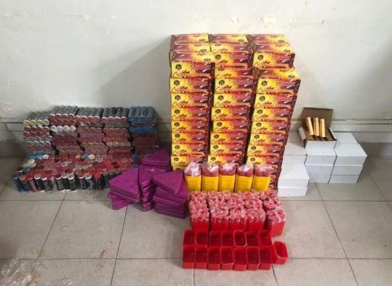 Thu giữ gần 150kg pháo không rõ nguồn gốc