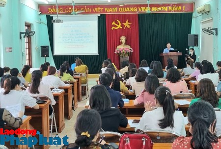 LĐLĐ quận Hà Đông tập huấn công tác tổ chức Đại hội Công đoàn cơ sở khối các trường học
