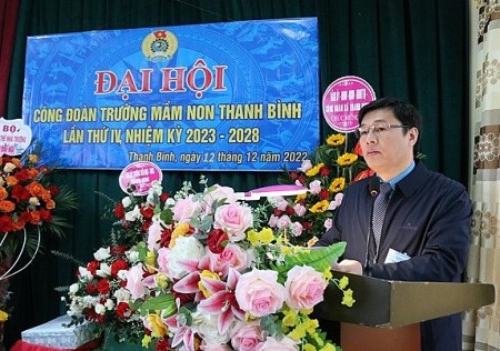 Tổ chức thành công Đại hội Công đoàn Trường Mầm non Thanh Bình