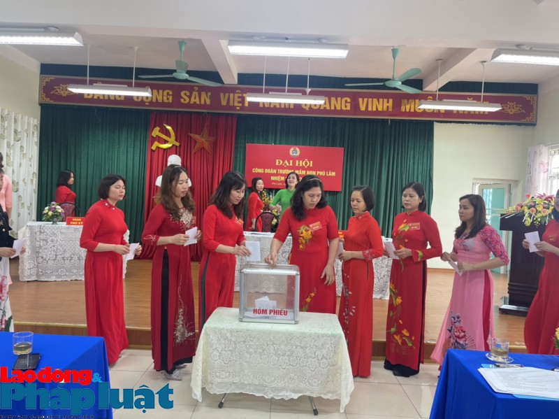 Trường Mầm non Phú Lãm tổ chức thành công Đại hội Công đoàn nhiệm kỳ 2023 - 2028