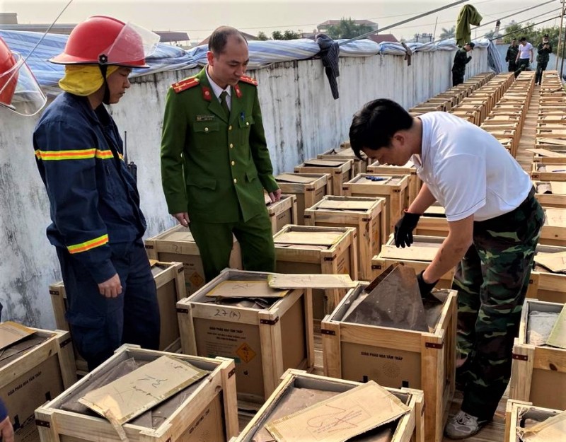 Huyện Đan Phượng: Bảo vệ an toàn trận địa pháo hoa tại thị trấn Phùng