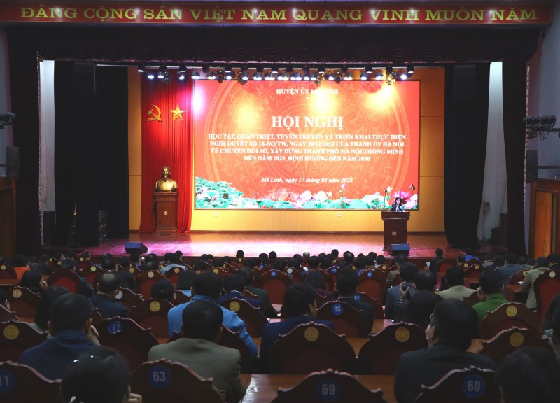 Huyện Mê Linh: Hướng tới xây dựng huyện chính quyền số, kinh tế số, xã hội số