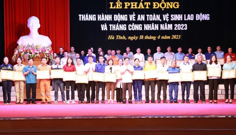 Hà Tĩnh: Phát động Tháng hành động về an toàn vệ sinh lao động và Tháng Công nhân năm 2023