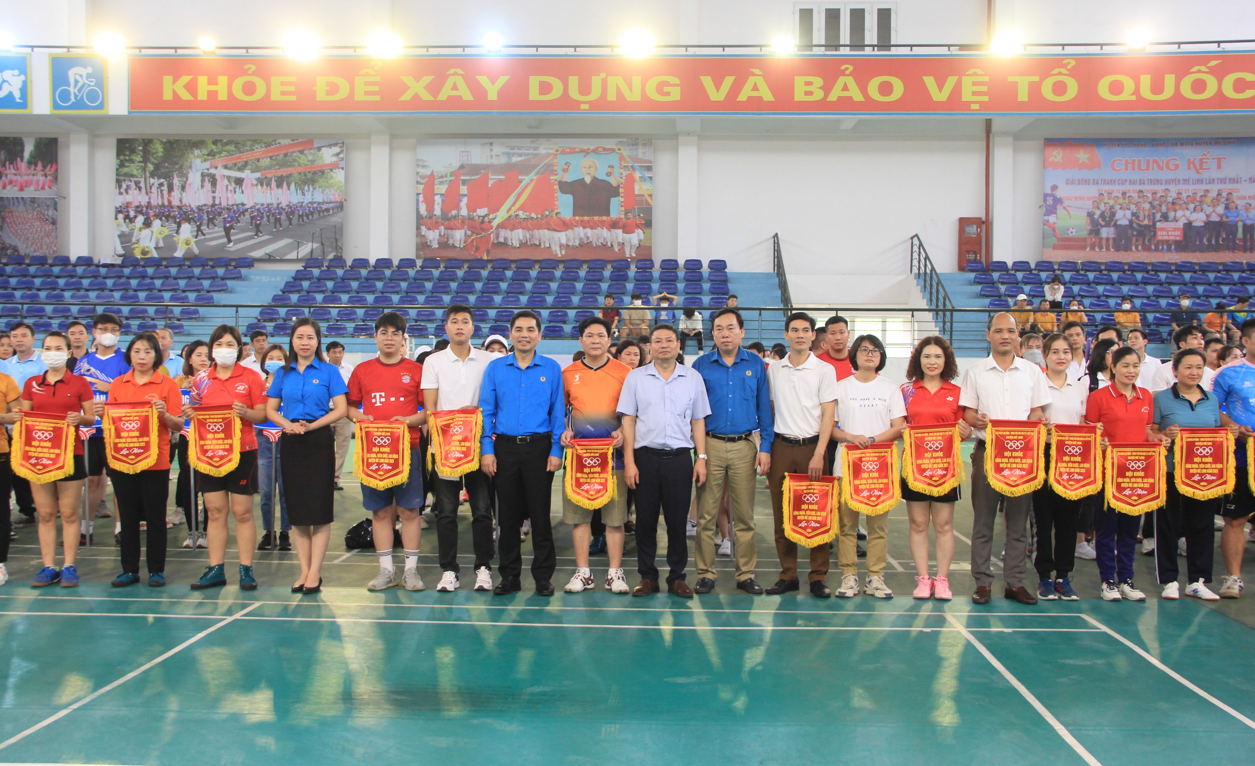 Hơn 1.000 vận động viên tham dự Hội khỏe công nhân, viên chức, lao động huyện Mê Linh