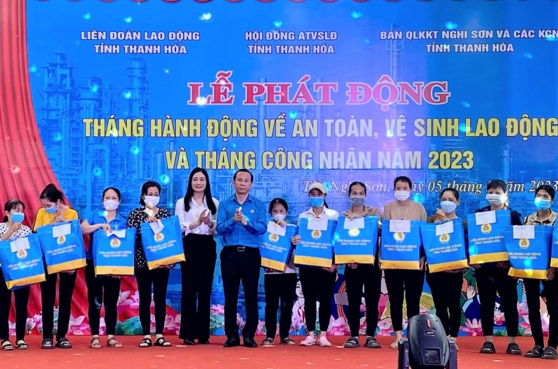 Thanh Hoá: Phát động Tháng hành động về an toàn vệ sinh lao động và Tháng Công nhân