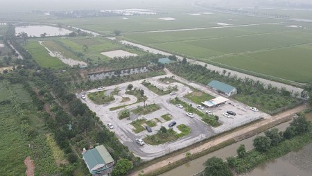 Thanh Oai: 4 năm không xử lý bãi tập lái xe xây trái phép trên đất nông nghiệp