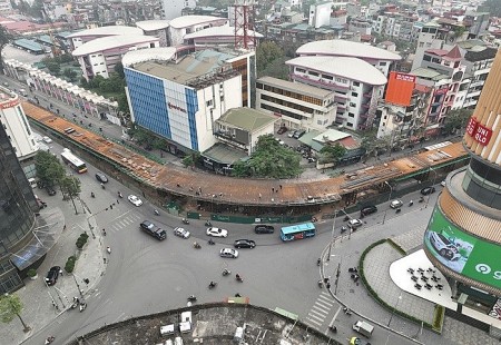 Hà Nội sắp thông xe cầu vượt nút giao Chùa Bộc - Phạm Ngọc Thạch