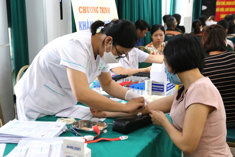 Tổ chức khám sức khỏe miễn phí cho gần 200 công nhân lao động thuộc ngành GTVT Hà Nội