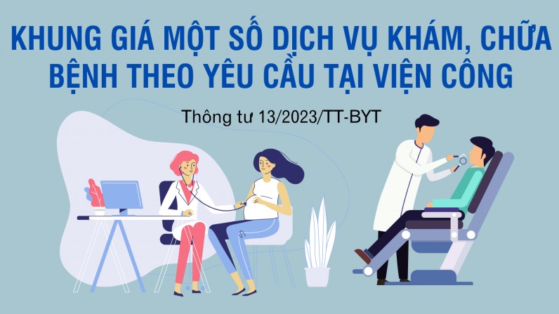 Khung giá một số dịch vụ khám, chữa bệnh theo yêu cầu tại viện công