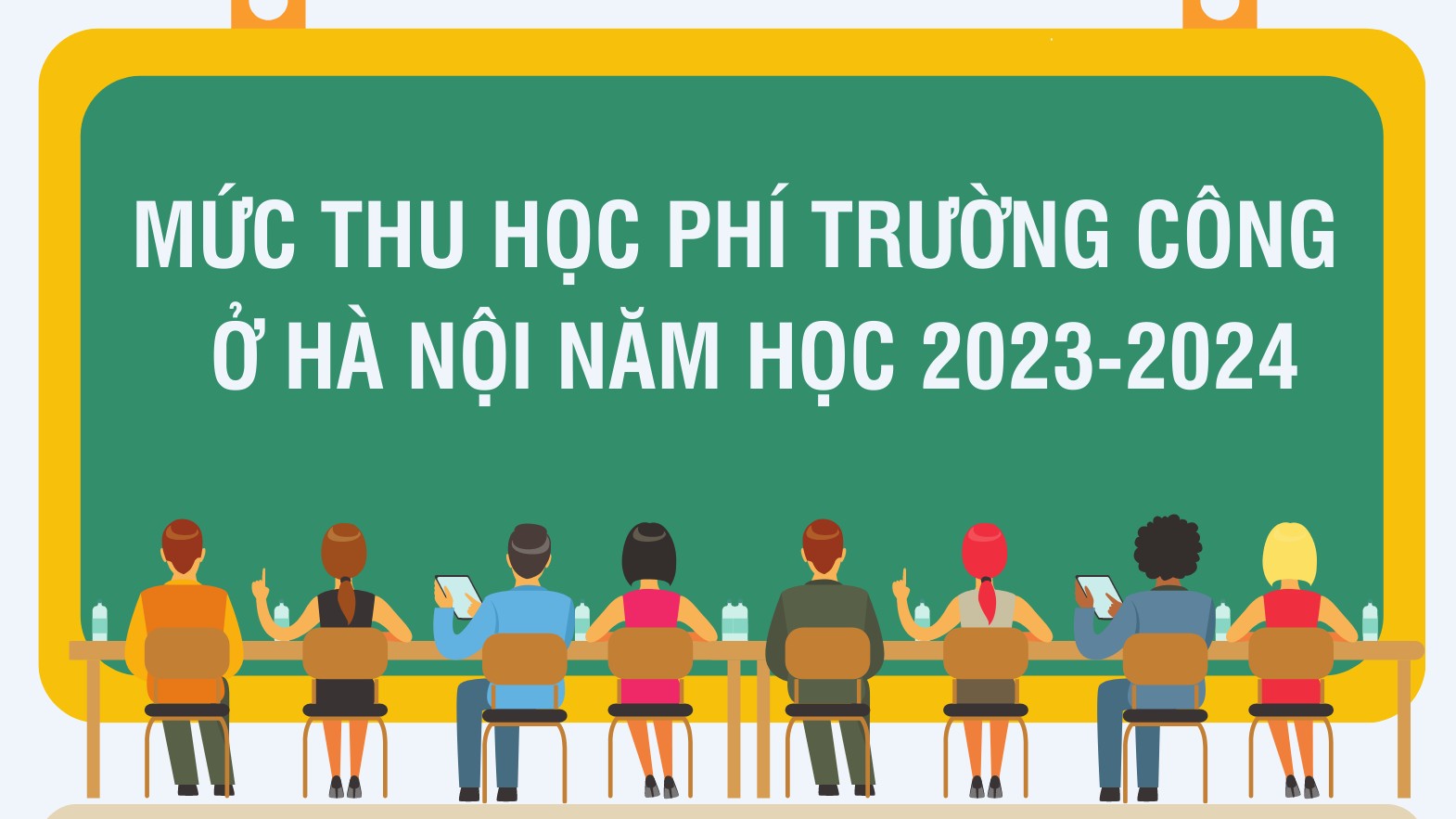 Mức thu học phí trường công ở Hà Nội năm học 2023-2024