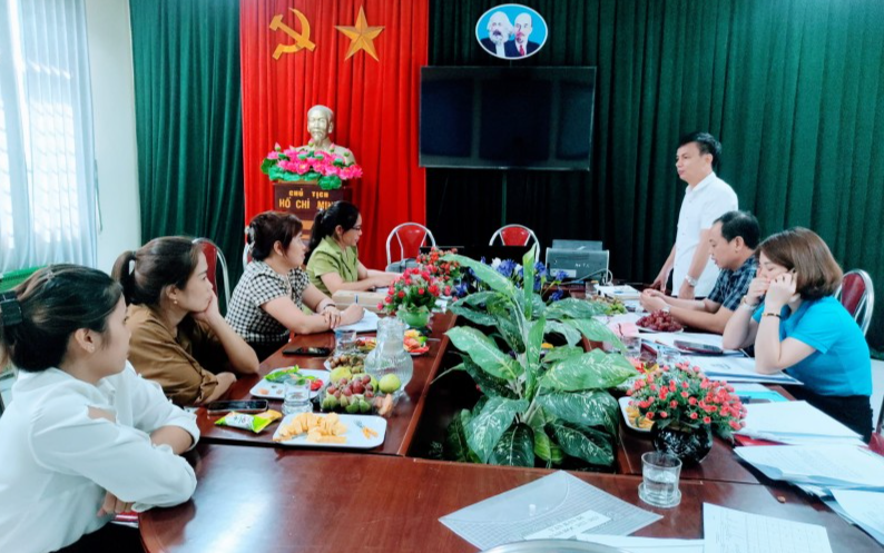 LĐLĐ huyện Thạch Thất kiểm tra việc chấp hành điều lệ Công đoàn tại 24 Công đoàn cơ sở