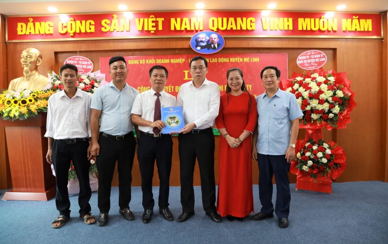 Ra mắt Công đoàn cơ sở khối doanh nghiệp huyện Mê Linh