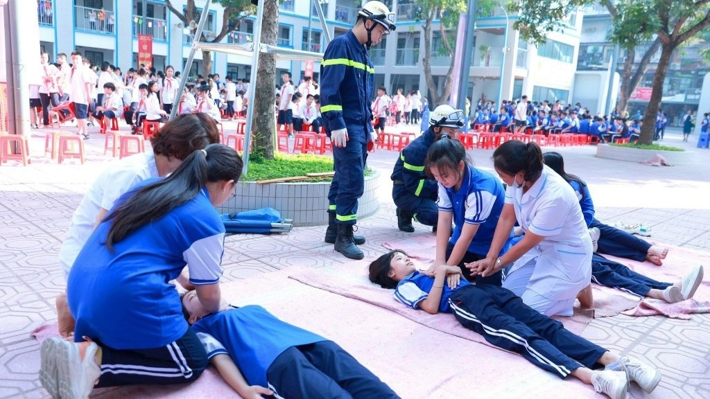 Học sinh với công tác phòng cháy, chữa cháy