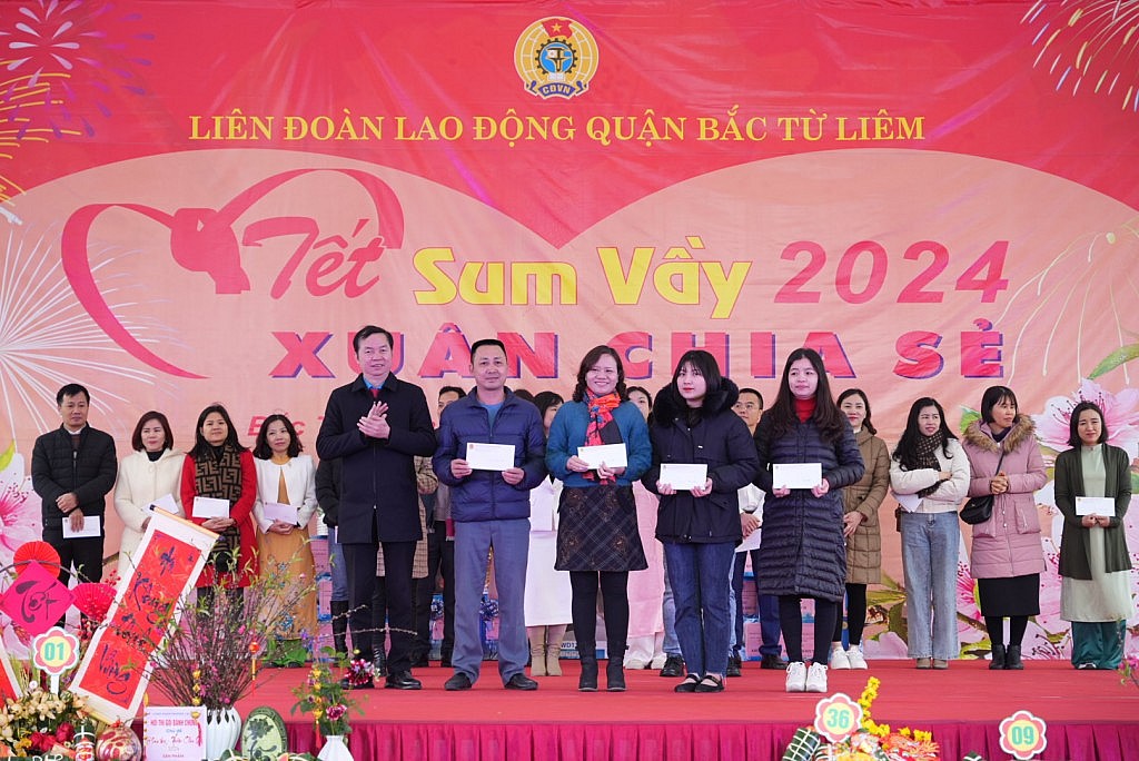 Đoàn viên quận Bắc Từ Liêm sôi nổi tham dự Tết sum vầy 2024