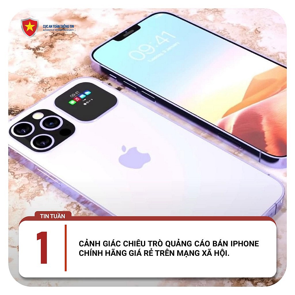 Cảnh giác chiêu trò quảng cáo bán iPhone chính hãng giá rẻ trên mạng xã hội