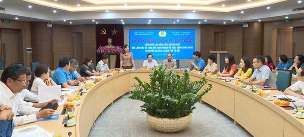 LĐLĐ tỉnh Quảng Nam và LĐLĐ huyện Gia Lâm trao đổi kinh nghiệm hoạt động Công đoàn