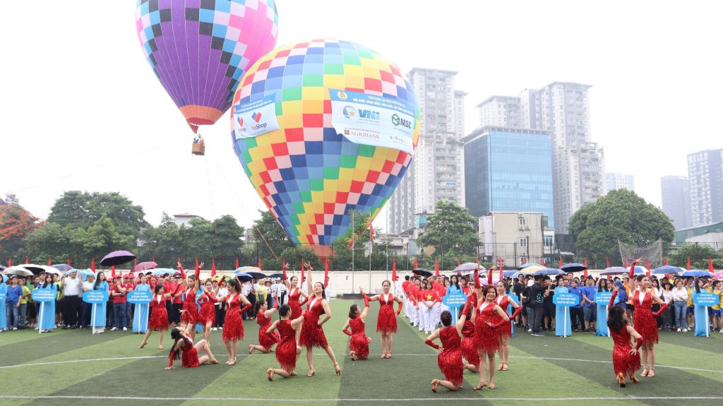 Gần 2.000 vận động viên tham gia Hội khỏe CNVCLĐ quận Đống Đa năm 2024