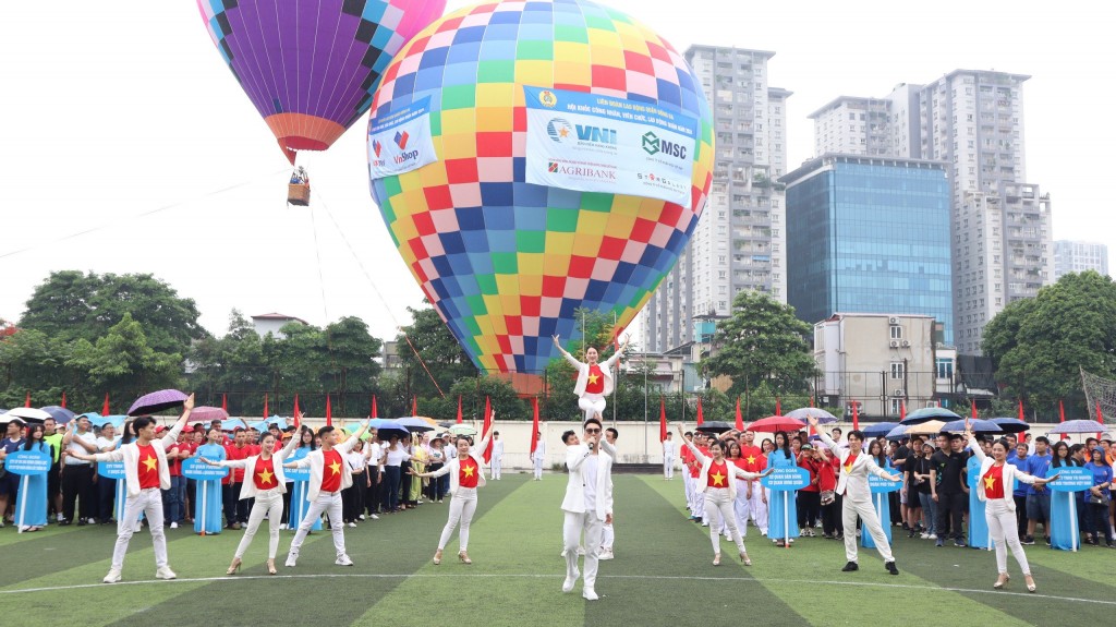 Gần 2.000 vận động viên tham gia Hội khỏe CNVCLĐ quận Đống Đa năm 2024