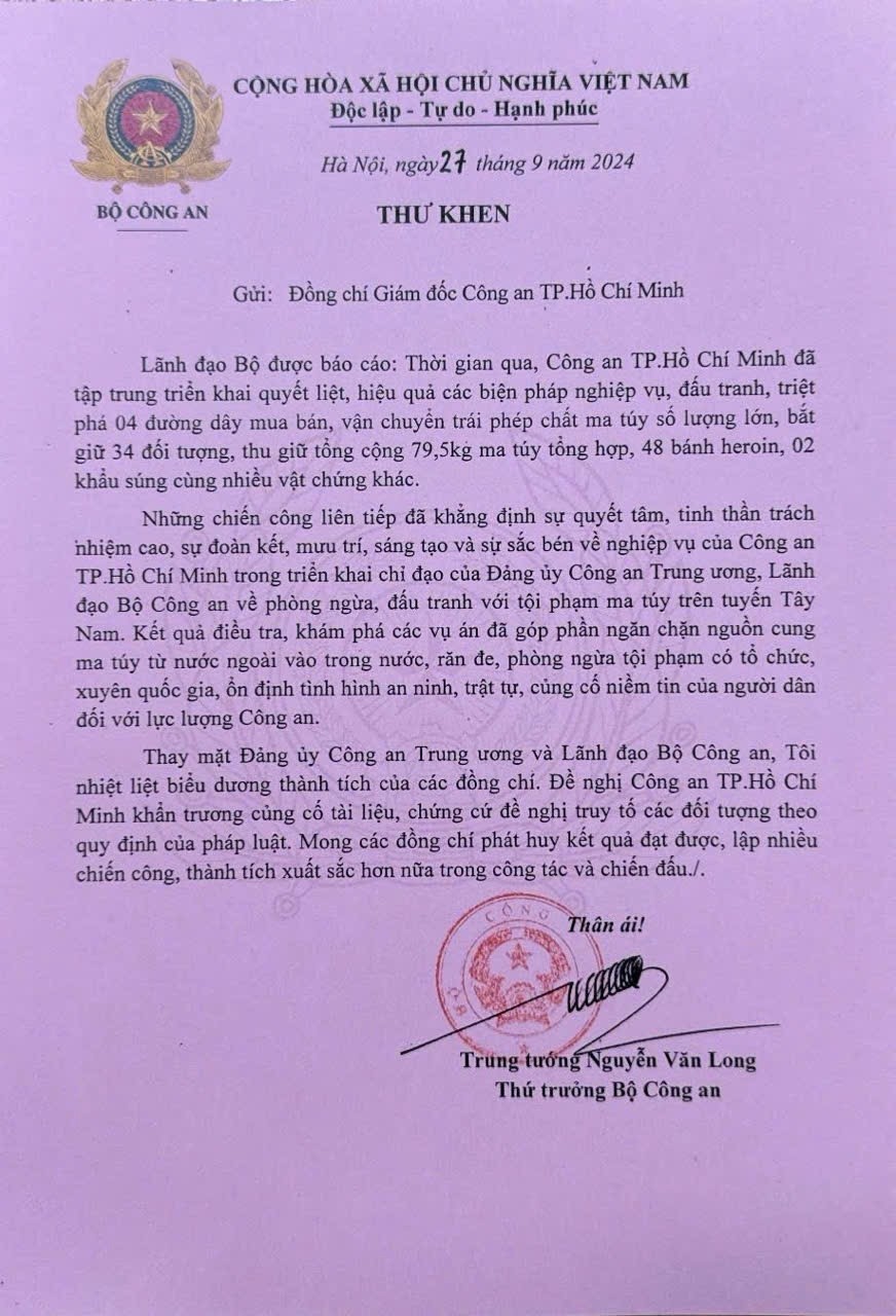 Công an Thành phố Hồ Chí Minh triệt phá hàng loạt đường dây buôn bán ma túy “khủng”