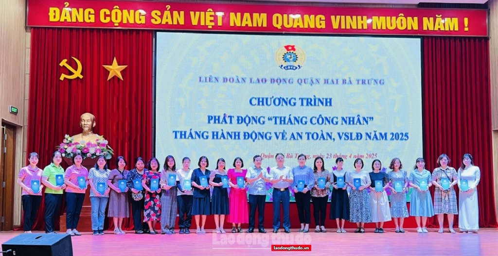 LĐLĐ quận Hai Bà Trưng phát động Tháng Công nhân, hướng về người lao động
