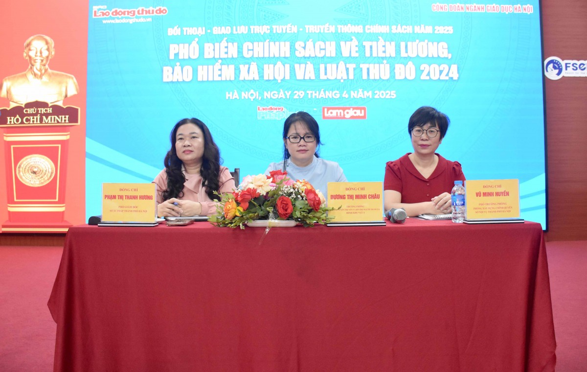 TRỰC TUYẾN: Phổ biến chính sách về tiền lương, bảo hiểm xã hội và Luật Thủ đô 2024