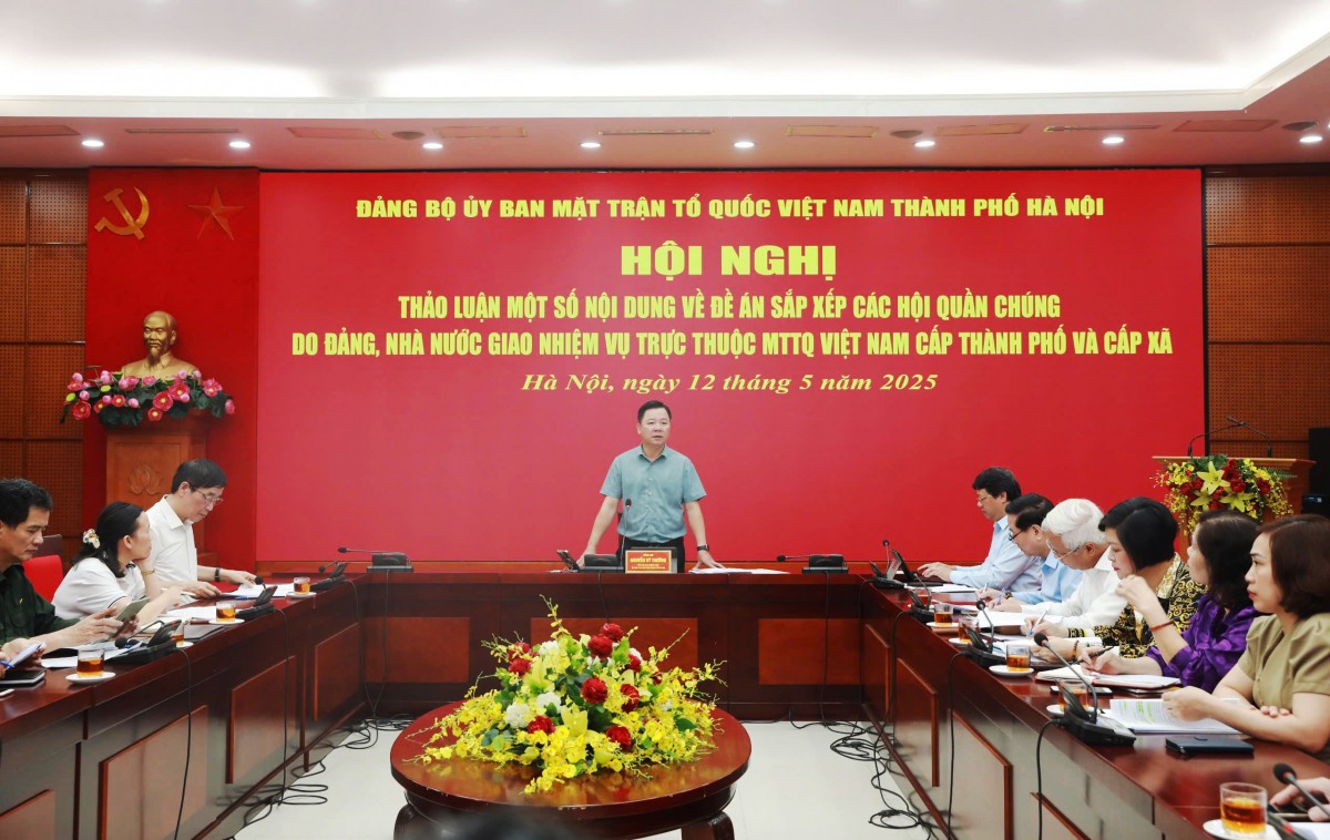 Hà Nội: Sắp xếp các Hội quần chúng trực thuộc Mặt trận đảm bảo hoạt động hiệu lực, hiệu quả
