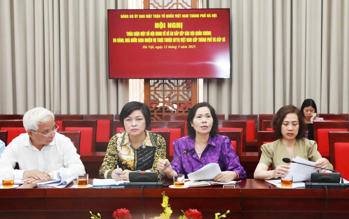 Hà Nội: Sắp xếp các Hội quần chúng trực thuộc Mặt trận đảm bảo hoạt động hiệu lực, hiệu quả