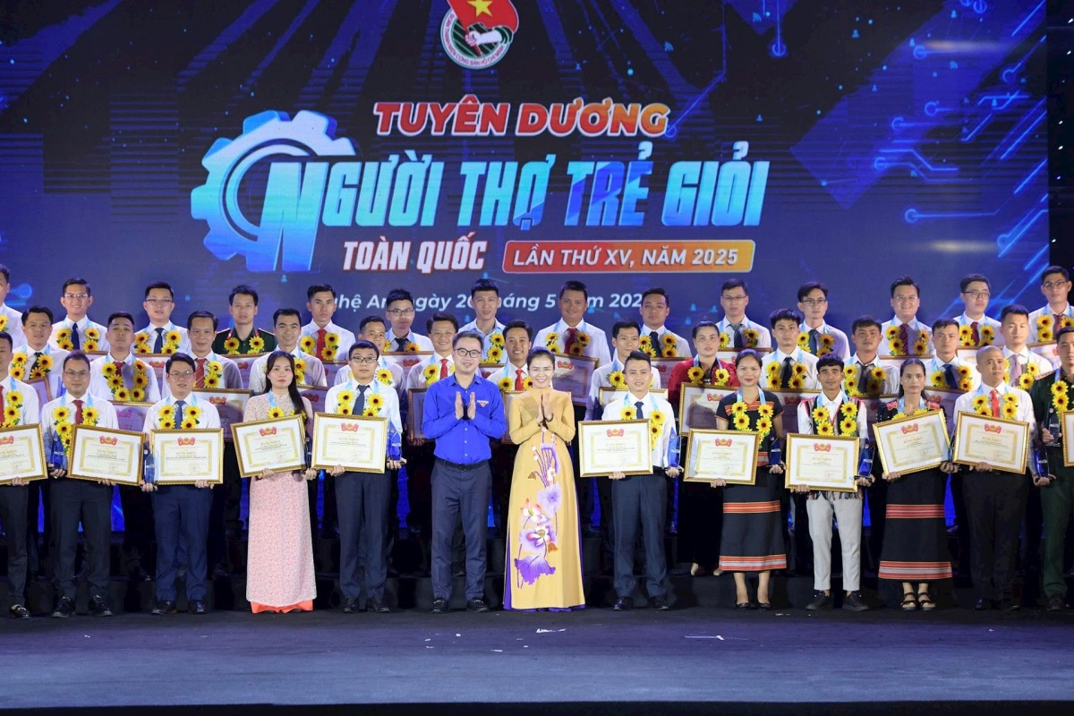 Vinh danh 51 “Người thợ trẻ giỏi” toàn quốc năm 2025: Lan tỏa khát vọng vươn lên
