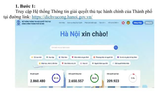 Từ 1/6, Hà Nội tiếp nhận 100% hồ sơ đăng ký lĩnh vực đất đai trực tuyến