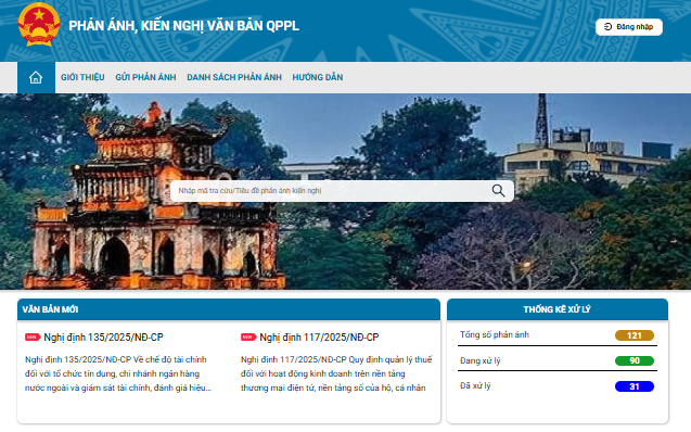 Thủ tướng yêu cầu triển khai hiệu quả Hệ thống thông tin phản ánh, kiến nghị về văn bản quy phạm pháp luật