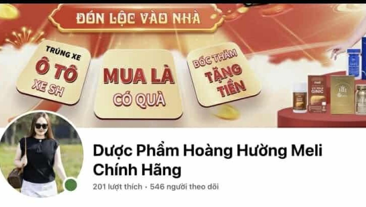 Đề nghị xử lý fanpage “Dược phẩm Hoàng Hường Meli chính hãng” vì quảng cáo sai quy định