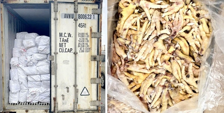 Hải quan khởi tố vụ án buôn lậu: Xuất khống 1.400 tấn chân gà đông lạnh, trốn thuế hơn 7 tỷ đồng