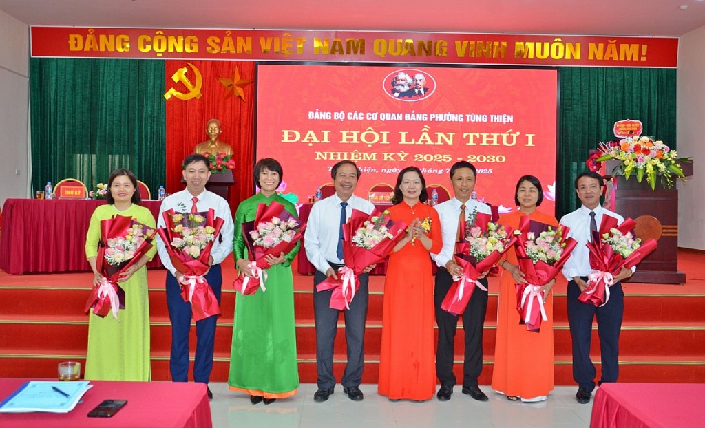 Đại hội Đảng bộ các cơ quan Đảng phường Tùng Thiện lần thứ I