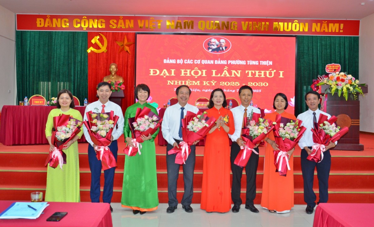 Đại hội Đảng bộ các cơ quan Đảng phường Tùng Thiện lần thứ I