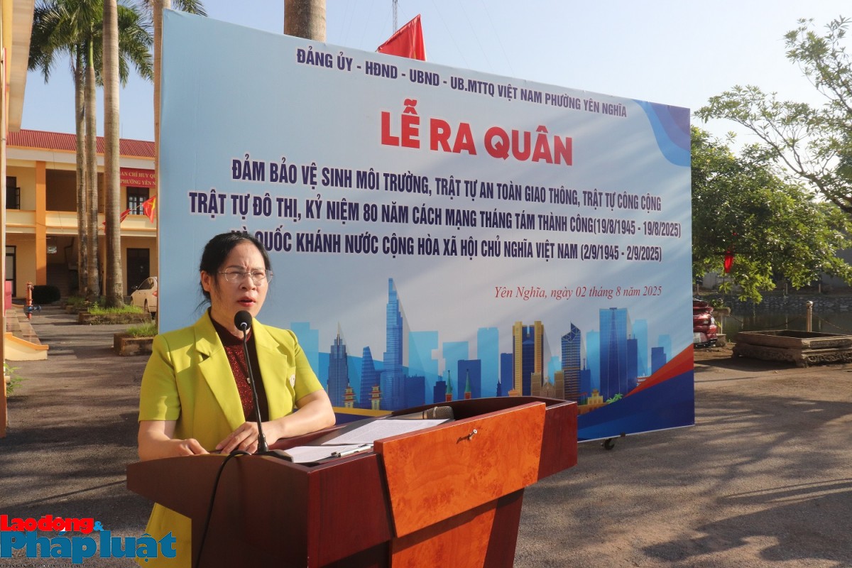 UBMTTQ phường Yên Nghĩa hưởng ứng ra quân tổng vệ sinh môi trường, đảm bảo trật tự an toàn giao thông Ủy ban MTTQ Việt Nam phường Yên Nghĩa ra quân vệ sinh môi trường, đảm bảo an toàn giao thông