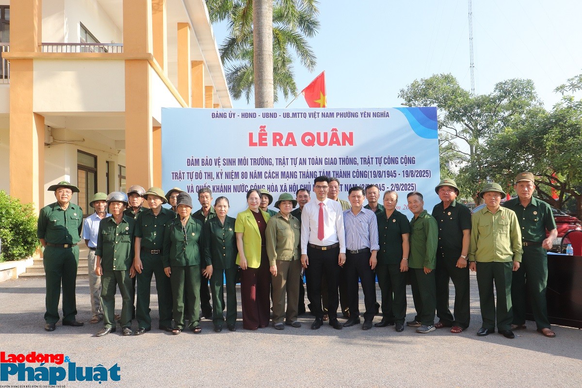 UBMTTQ phường Yên Nghĩa hưởng ứng ra quân tổng vệ sinh môi trường, đảm bảo trật tự an toàn giao thông Ủy ban MTTQ Việt Nam phường Yên Nghĩa ra quân vệ sinh môi trường, đảm bảo an toàn giao thông