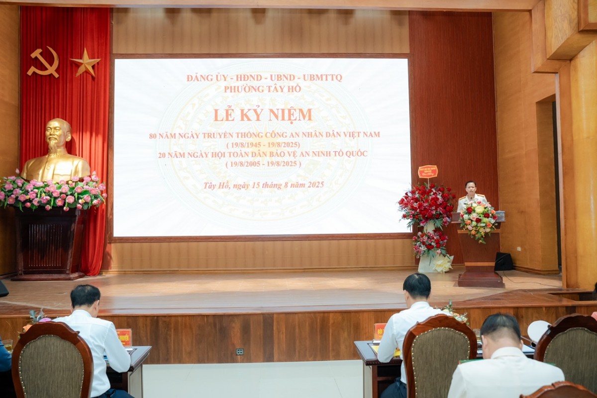 Phường Tây Hồ: Phát huy vai trò nòng cốt của Công an nhân dân trong bảo vệ an ninh trật tự thời kỳ mới