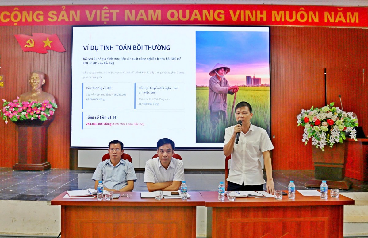Gỡ khó, đẩy nhanh tiến độ dự án xây dựng hạ tầng kỹ thuật Cụm Công nghiệp Sơn Đông