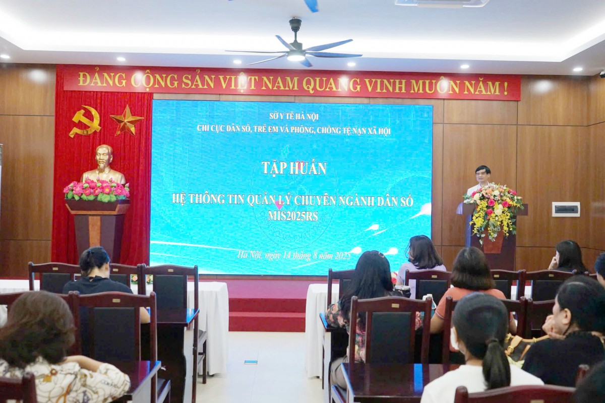 Hà Nội tập huấn hệ thông tin quản lý chuyên ngành dân số