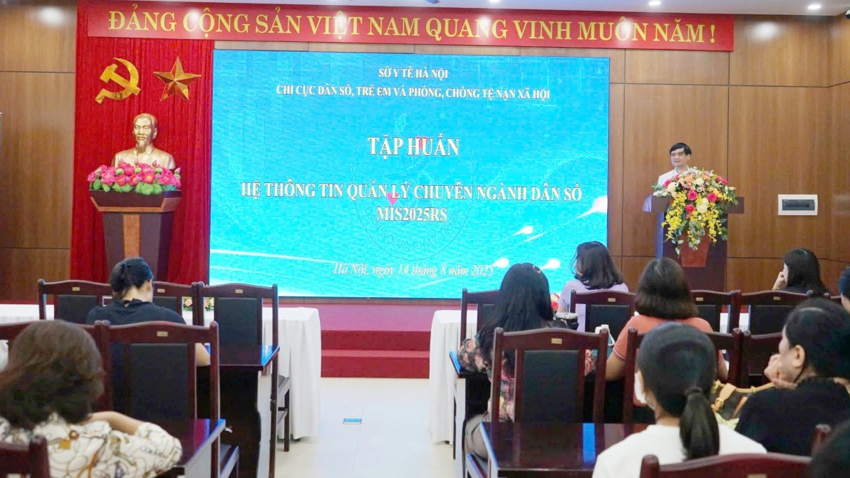 Hà Nội tập huấn hệ thông tin quản lý chuyên ngành dân số