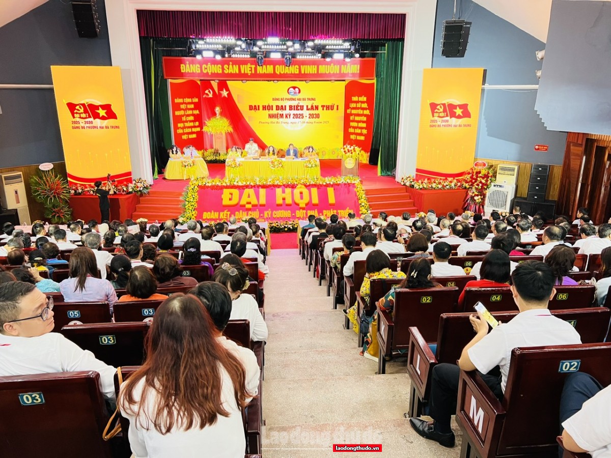 226 đại biểu dự Đại hội đại biểu Đảng bộ phường Hai Bà Trưng