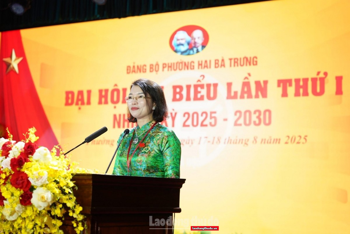 226 đại biểu dự Đại hội đại biểu Đảng bộ phường Hai Bà Trưng