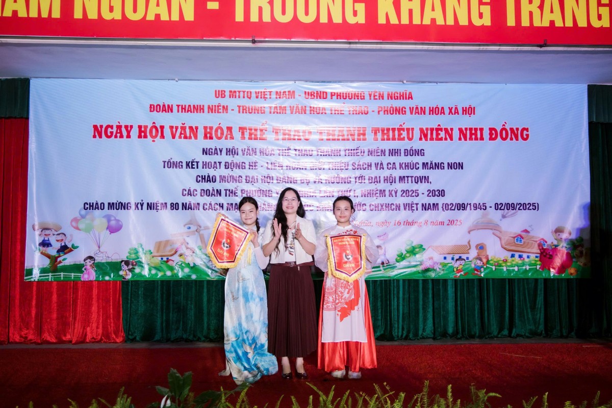 Sôi nổi Ngày hội văn hóa, thể thao thanh thiếu niên, nhi đồng phường Yên Nghĩa