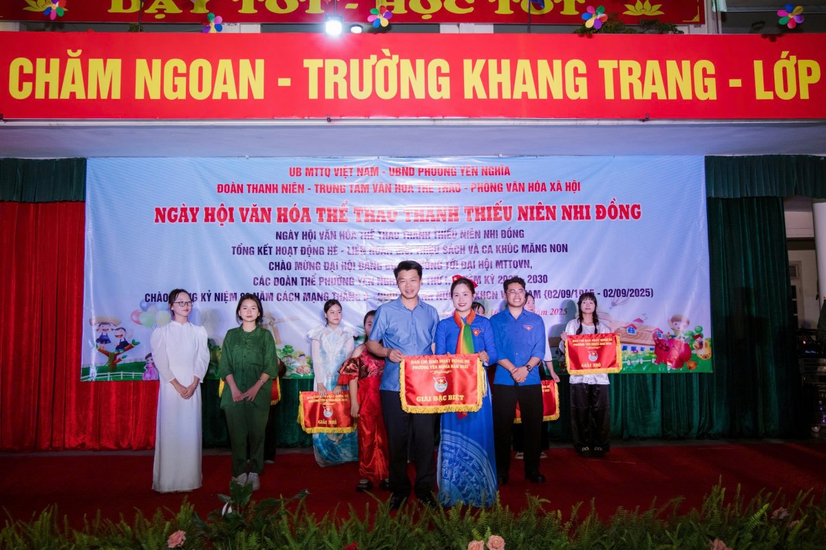 Sôi nổi Ngày hội văn hóa, thể thao thanh thiếu niên, nhi đồng phường Yên Nghĩa