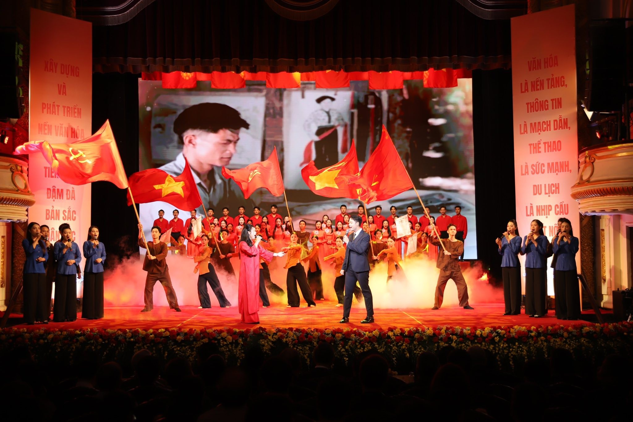 Lễ kỷ niệm 80 năm Ngày truyền thống Ngành Văn hóa Tổng Bí thư Tô Lâm, Thủ tướng Phạm Minh Chính dự Lễ kỷ niệm 80 năm Ngày truyền thống Ngành Văn hóa